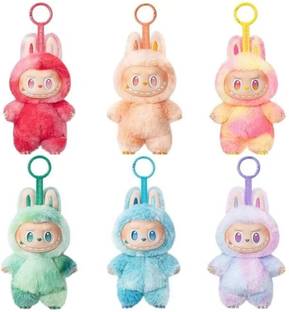 Dorytoys Fluffy Bunny Keychain for Kids  - 5 cm