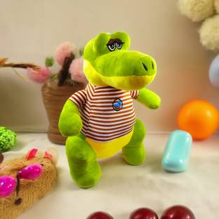 Puchu Toys Crocodile Stuffed Soft Plush Toy -(green, 30cm)  - 30 cm