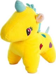HoneyBunny CUTE UNICORN PLUSH STUFFED SOFT TOY - Yellow  - 24 cm