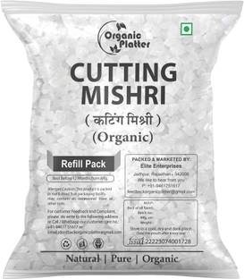 Organic Platter Mishri Dana|Cutting Misri|Sugar Mishri|Crystal candy Small|Diamond Cut Mishri-RE Sugar