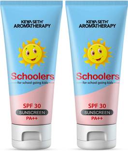KEYA SETH AROMATHERAPY Sunscreen - SPF 30 PA++ Schoolers Sunscreen for Kids Mineral Based Lotion -Paraben & Sulfate Free