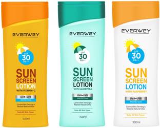 Everwey Sunscreen - SPF 50 PA++ Natural Glow Sun Protection Sunscreen For Men & Women