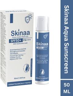 SKINAA Sunscreen - SPF 50+ PA+++ Aqua Sunscreen Gel | For All Skin Type | Broad Spectrum UVA/UVB |