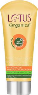 Lotus Organics+ Sunscreen - SPF 30 PA+++ Hydrating Gel Mineral | Hydrates & Repair Skin Barrier