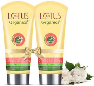 Lotus Organics+ Sunscreen - SPF 50 PA+++ Sheer Brightening Mineral Sunscreen