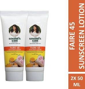 The Soumi's Can Product Sunscreen Faire 45 Sunscreen Lotion (Pack of 2)