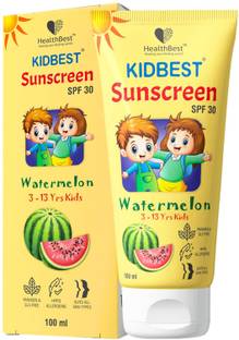 HealthBest Sunscreen - SPF 50 PA+++ Paraben, SLS free | Watermelon Flavor | 100ml