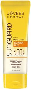 JOVEES Sunscreen - SPF 60 PA+++ Sun Guard Lotion - SPF 60 PA+++