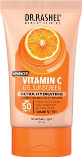 DR.RASHEL Sunscreen - SPF 50 PA++ Vitamin C Ultra Hydrating Sunscreen SPF 50 PA+++ Protects Your Skin From UV Ray