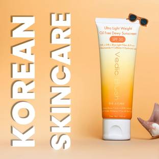 Vedic Blush KOREAN Ultra Light Weight Matte Sunscreen with Niacinamide SPF50 | NO WHITE CAST