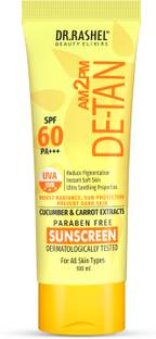 DR.RASHEL Sunscreen - SPF 50 PA+++ SPF50PA+++ULTASMOOTHDE-TANSUNSCREENFORINDIANSKINWITHCUCUMBER&CARROTEXTRACTS