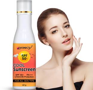 Livincy Sunscreen - SPF 50 PA+++ cool sunscreen for face whitening sunscreen for men and women summer face cream