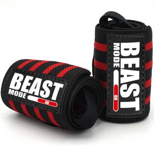 STEIGEN FITNESS BEAST MODE WRIST BANDS SUPPORTER FOR GYM,HAND GRIP GLOVES ,WRIST WRAPS Wrist Support