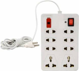 Vimla CB_1433 Extensionbox 8 Socket 1 Switch With fuse 8 Socket Extension Boards 8  Socket Extension Boards