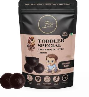 Think Ladoo Ragi Choco Dates Toddler Ladoo | No Added Sugar, High Protein, 20pcs Pouch