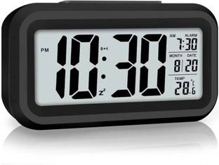 omkarzone Digital Black Clock