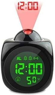 SUPER SONIC Digital Black Clock