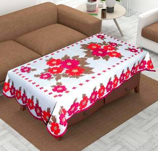 AG Creations Cotton 4 Seater Floral Table Cover