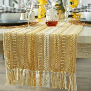 YDHEK CREATIONS Yellow 72 cm Table Runner