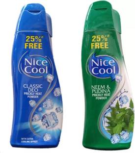 NICE COOL CLASSIC DEO + NEEM & PUDINA PRICKLY HEAT POWDER (300 gm)
