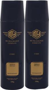 MY Code Premium Asorted | Non Toxic Heavey Metal Free Talc Powder | Pack of 2