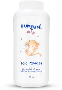 BUMTUM Baby Talcum Powder with Aloe Vera, Paraben & Sulfate Free, Derma Tested