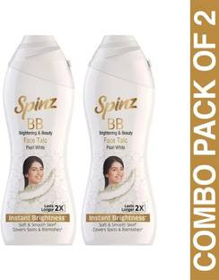 Spinz BB Brightening & Beauty Face Talc - Pearl White 80g