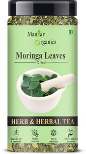 ManHar Organics Moringa Leaves Jar 40gm| Immunity Booster | Good for Hair & Skin | Herbs Herbal Tea Plastic Bottle