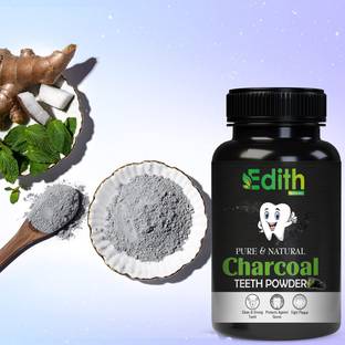 Edith Coconut Shell Charcoal Teeth Whitening Powder Remove Bad Breath and Clean Teeth