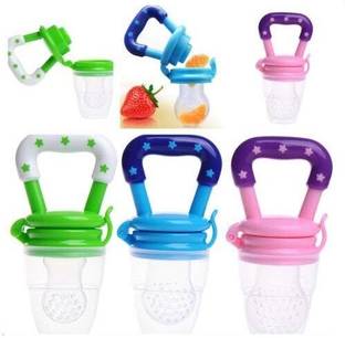 Drisona' Silicone Fruit Nibbler for Baby 6-12 Months Baby BPA Free Fruit Feeder