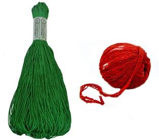 oramsa green, red Thread