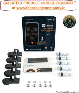 SensAiry Smart Tyre Pressure Gauge Four Wheeler Tyre Pressure Monitoring System (TPMS)