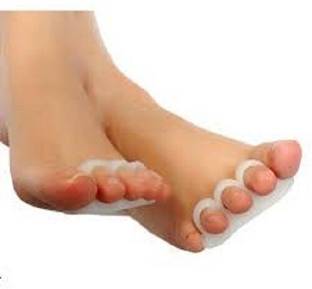 Toloo Foot Care Gel Bunion Protector Toe Separators Straightener 1 pair