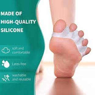 Toloo Foot Care Gel Bunion Protector Toe Separators Straightener 2 pairs