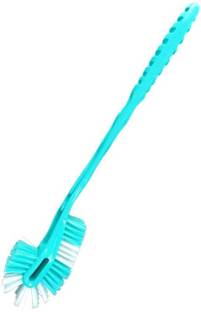 GABA blue Toilet Brush for Indian&Western Toilet Durable Handle&Deep Cleanin Bristle