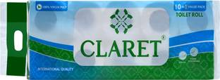 Paramount Claret Toilet Roll 10 in 1 NEW 180 Pull 2 Ply,Soft & Highly Absorbent Toilet Paper Roll