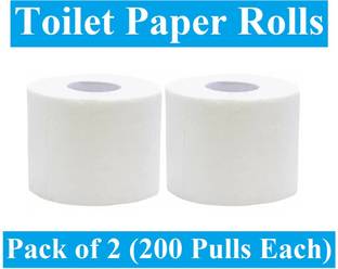 Sauran Pack Of 2 Tissue Roll, Paper Roll (200 Pulls Each) (TR12)_FP Toilet Paper Roll