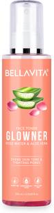 BELLAVITA Glowner Rose Water Toner for Face, Glowing Skin, Hydrating & Moisturizing Men & Women