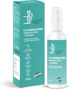 Bake Cosmetics 5% Glycolic Acid Alcohol Free Toner with Cucumber Men & Women