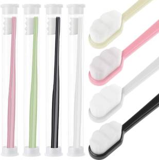 Erza 4pc Extra Soft Toothbrush For Adults, Micro Nano Toothbrushes 20,000 Bristles Extra Soft Toothbrush