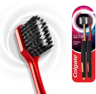 Colgate Visible White O2 Toothbrush Ultra Soft - 2pcs Ultra Soft Toothbrush