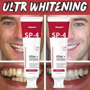 Sonavi Protects and Whitens Teeth Naturally Toothpaste -Toothpaste Brightening Toothpaste