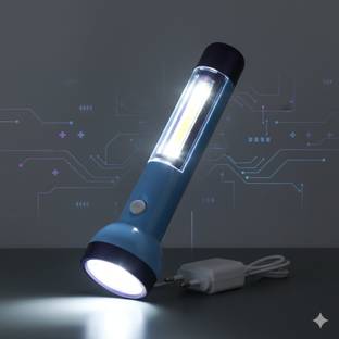 STARDEEP SD-1703 Rechargeable LED Flashlight Lithium-ion Battery with Side COB 4 MODES Torch