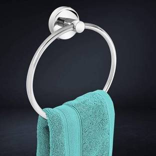 Zesta Stainless Steel Towel Ring/Napkin Ring - Bathroom Towel Holder - Towel Hanger with Chrome Finish Silver, Chrome Finish Towel Holder