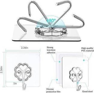Radha Pack of 30 Adhesive Kitchen/Bathroom/Cabinet Multi-Function Utility Hook X30.298 Hook 30