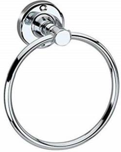 Strength by Cossimo TWRDS-8453 Stainless Steel Towel Ring for Bathroom/Wash Basin/Napkin-Towel Hanger/Bathroom Accessories (Chrome-Round) - Pack of 1 SILVER Towel Holder