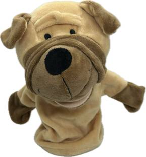 SSR SHOP DOG HAND PUPPET / DOG SOFT TOY/TALKING & CLAPPING DOGGY VENT PUPPET Hand Puppets