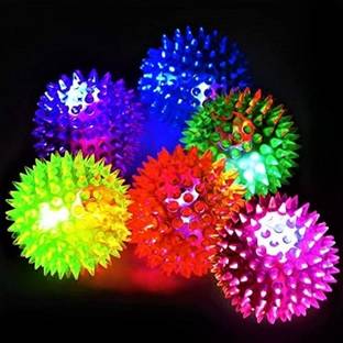 3 Jokers Bouncing Light Flashing Set of 4 Pcs for Kids Playing Fun Ball Toy Set Crazy Ball