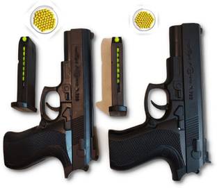 Rajni Hand Gun PUBG Pistol for Kids with 8 Round Reload 6mm BB Bullets (60 pc) Guns & Darts