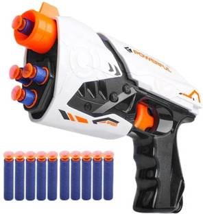 Toy Cloud Super Shot Soft Blaster Manual Bullet Shooting Gun Toy with 10 Foam Guns & Darts